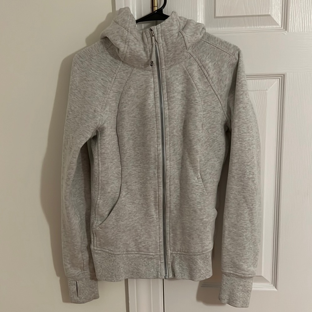 Scuba Full-zip Hoodie in Heathered Core Ultra Light Grey